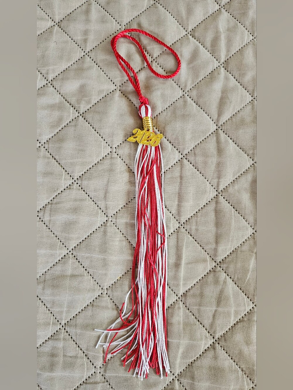 2026 graduation tassel red and white new